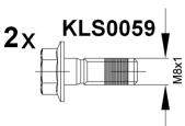 Brake pad set KY81887 OE 45022-T1E-G00