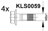 Brake pad set KY81967 VW JZW698451Q