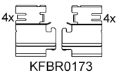 Brake pad set KY82043 CHRYSLER 71770114