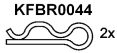 Brake pad set KY80283 CITROEN 75529822