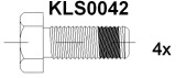 Brake pad set KY81657 CITROEN 4252.94