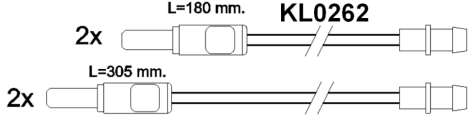 Brake pad set KY80866 CITROEN