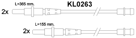 Brake pad set KY80921 CITROEN 95667787