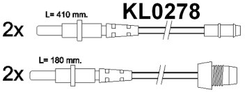 Brake pad set KY81278 CITROEN 4252.11