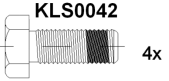 Brake pad set KY81285 CITROEN