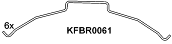 Brake pad set KY51253 DAF 1436901