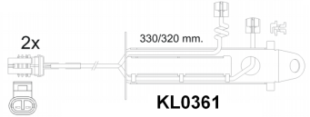 Brake pad set KY51253 DAF 1436901