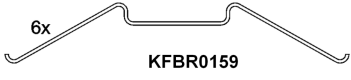 Brake pad set KY51623 1628064