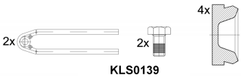 Brake pad set KY51623 1628064