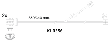 Brake pad set KY51623 1628064