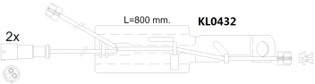 Brake pad set KY51623 1628064