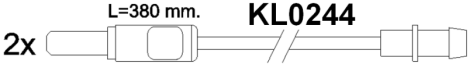 Brake pad set KY80556 RENAULT 7701202481