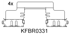 Brake pad set KY82139