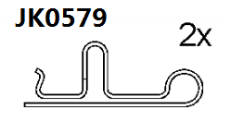 Brake pad set KY52146 ISUZU 41060-89TB6