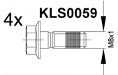 Brake pad set KY81722 JAGUAR C2S48024