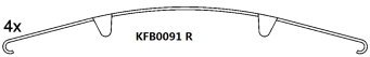 Brake pad set KY51040 MAN 81508205005