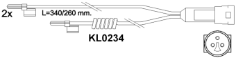 Brake pad set KY51040 MAN 81508205005