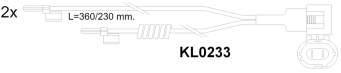 Brake pad set KY51040 MAN 81508205005