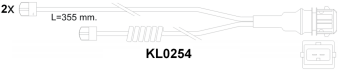 Brake pad set KY51040 MAN 81508205005
