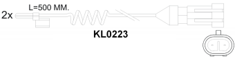 Brake pad set KY51040 MAN 81508205005
