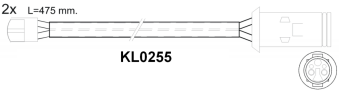 Brake pad set KY51040 MAN 81508205005
