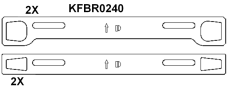 Brake pad set KY51404 MAN 81508205085