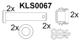 Brake pad set KY51254 MAN 81508205017
