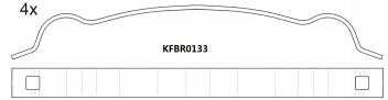 Brake pad set KY51437 SCANIA RS188923057317900