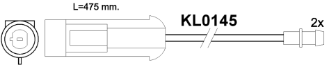 Brake pad set KY80924 FIAT 5897360